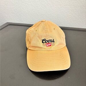 Brixton x Coors Banquet Tan Dad Hat Adjustable Strap OS